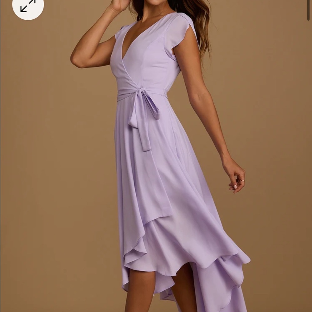 Lulu’s French Countryside Lavender High-Low dress